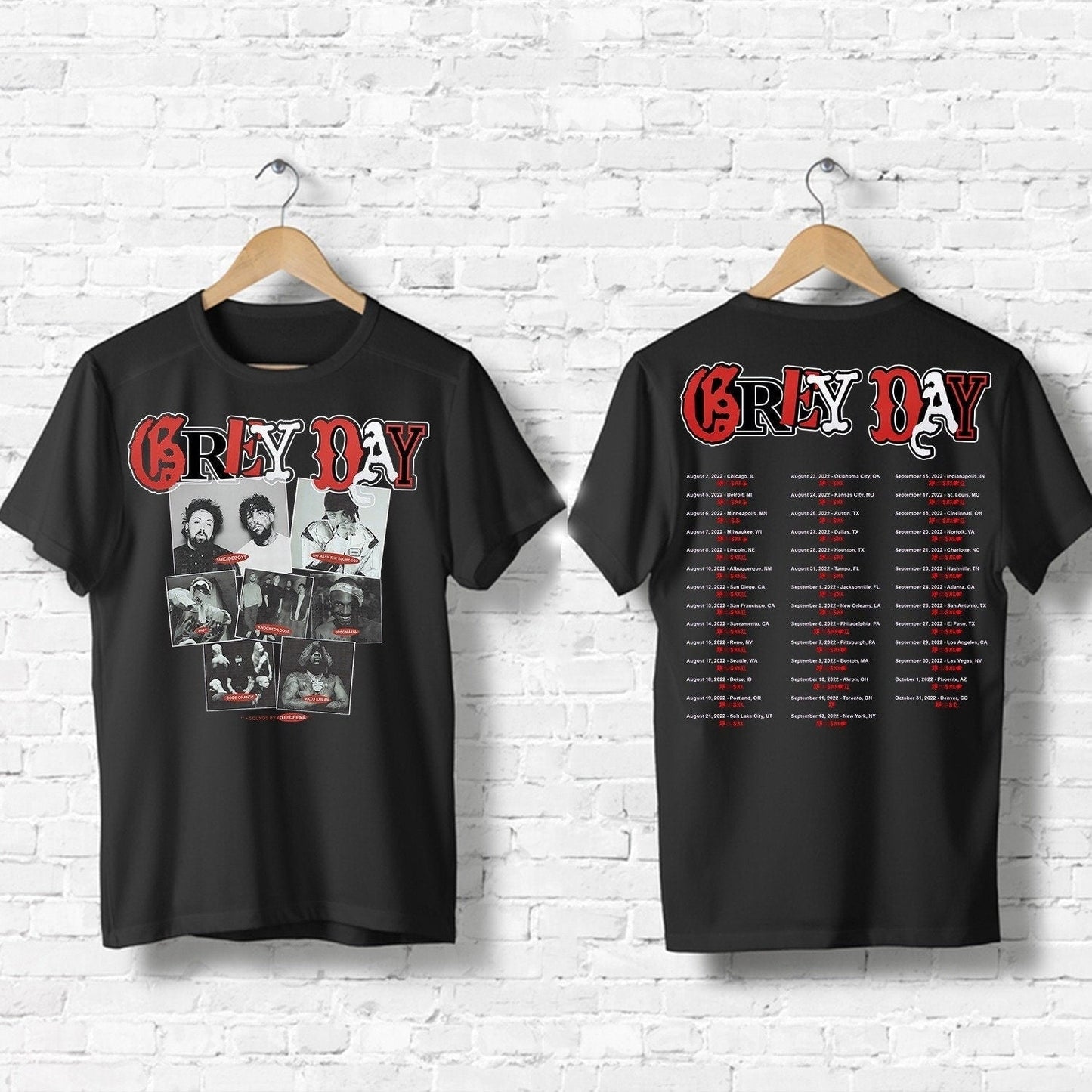 Grey Day Europe 2023 Tour T-Shirt, 2023 Tour Concert