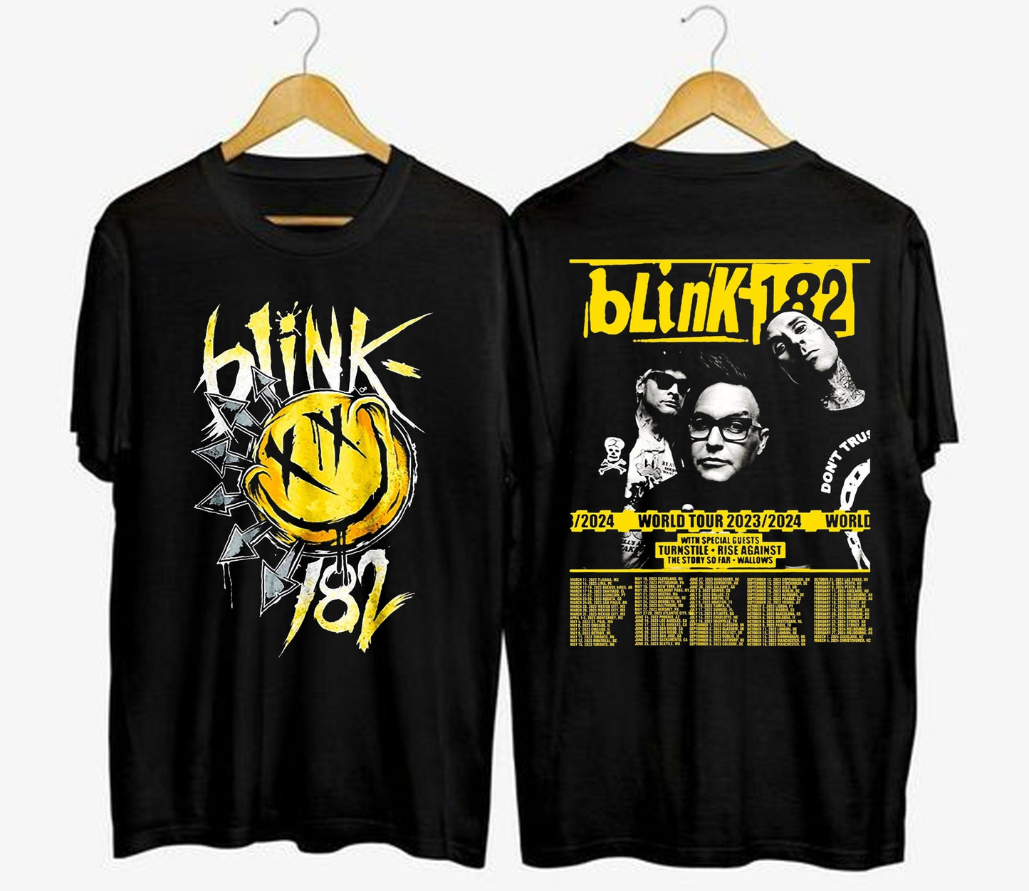 B182 Shirt , B182 World Tour 2023 2024 T-Shirt