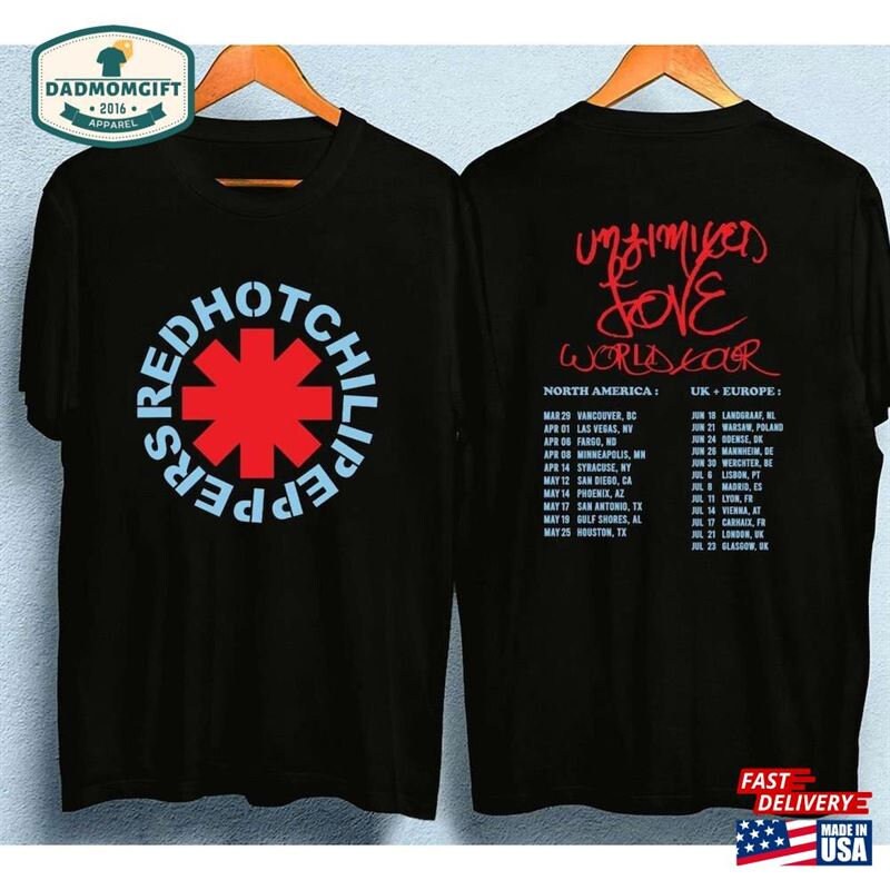 Red Hot Chili Peppers Shirt 2Sides America Tour T-Shirt