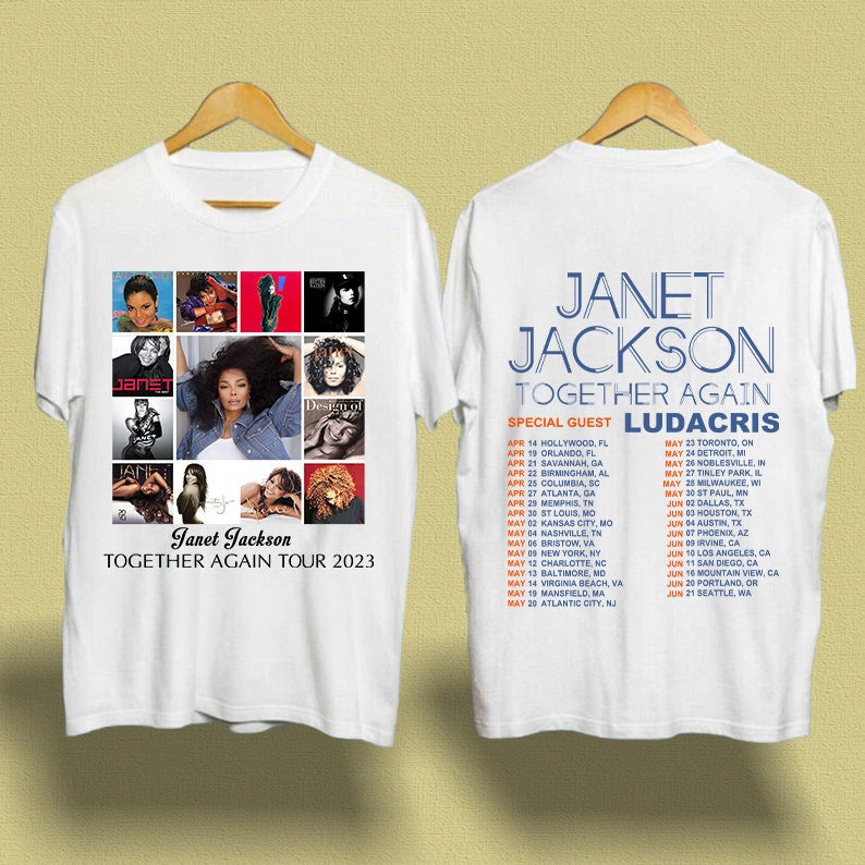 Janet Jackson Shirt, Janet Jackson TogetherAgain Tour 2023 T Shirt
