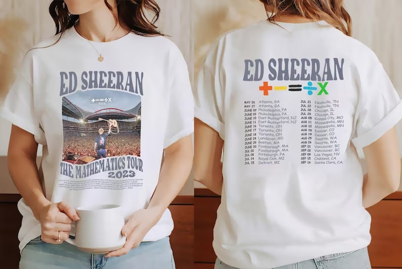 Ed Shee The Mathematics Tour 2023, Ed Shee Tour 2023 Bad Habit Shirt