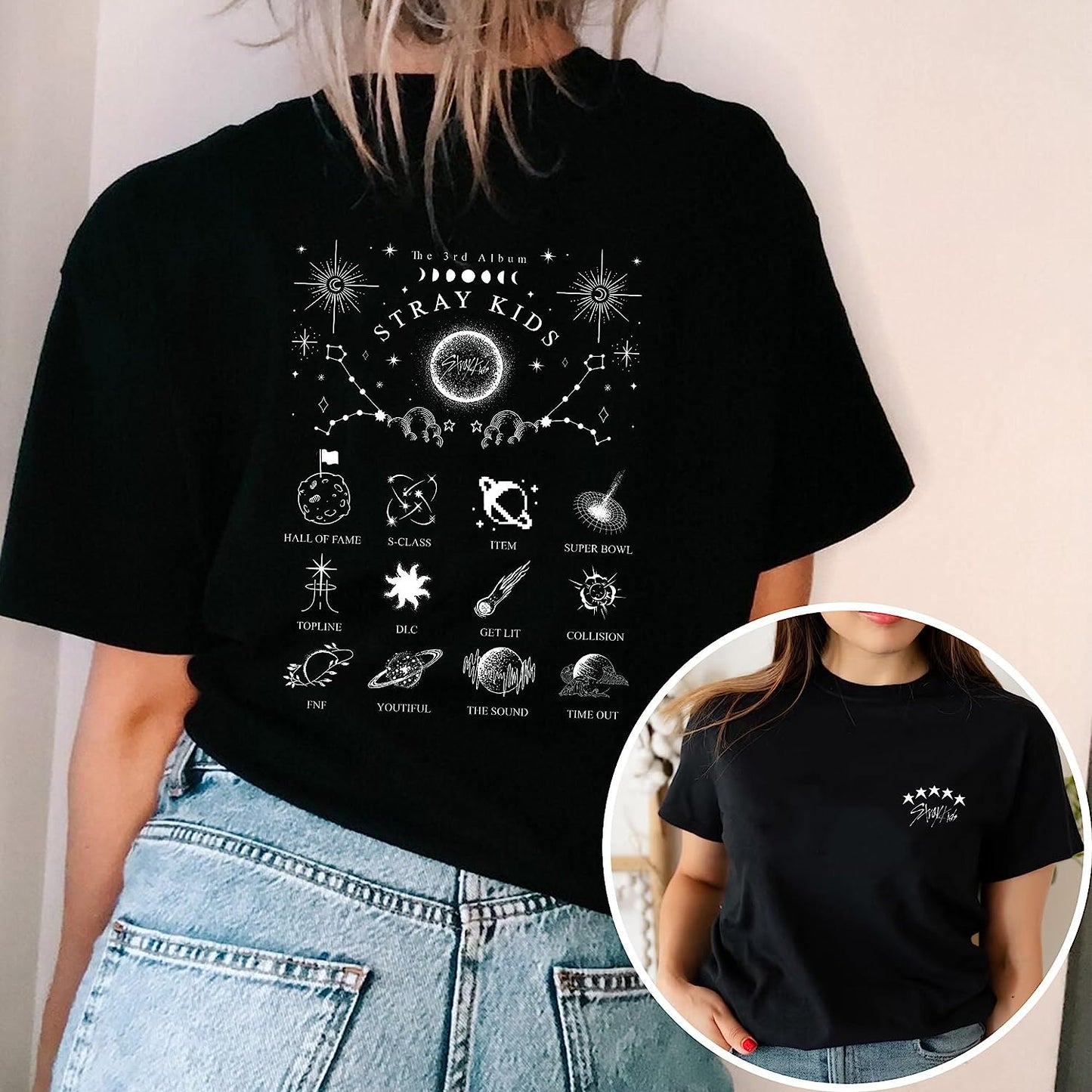 Vintage 5 Star Stray Kids Shirt. Stray Kids Album