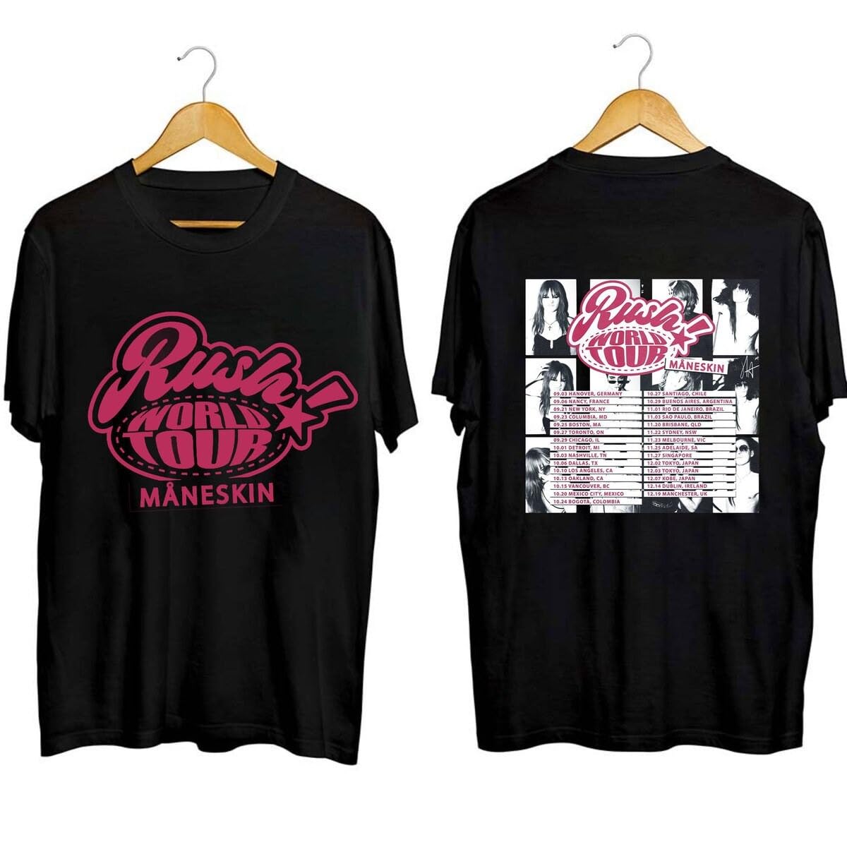 2023 Maneskin Rush World Tour Shirt