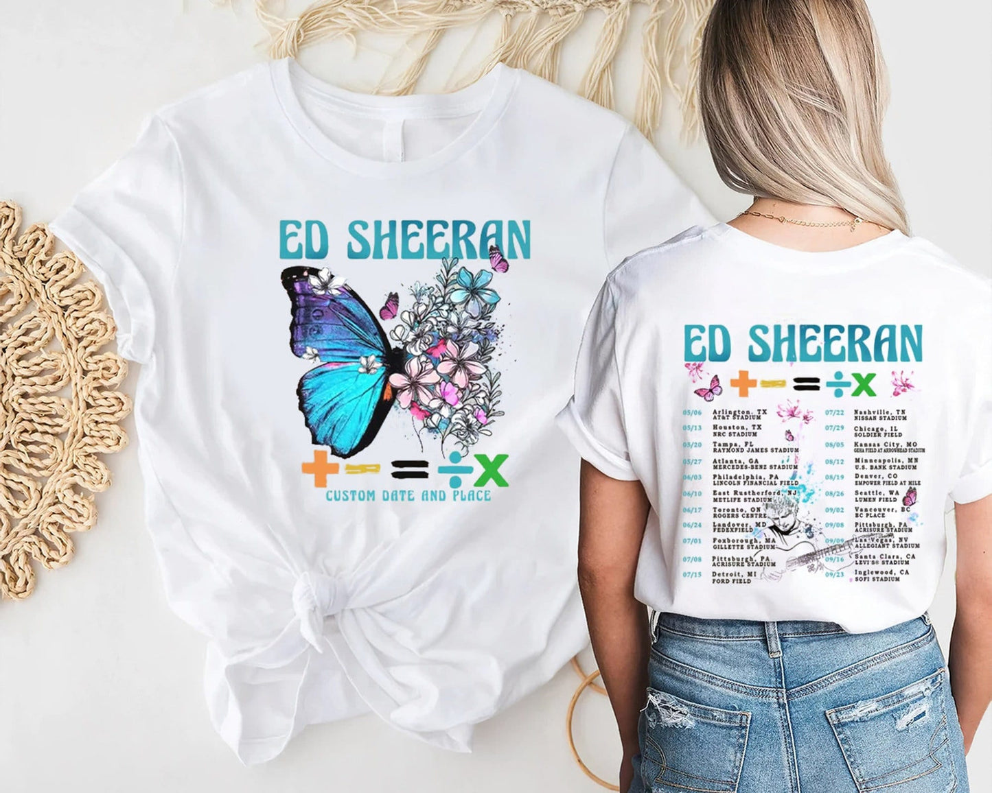 Mathematics Tour Shirt, Butterfly Tshirt