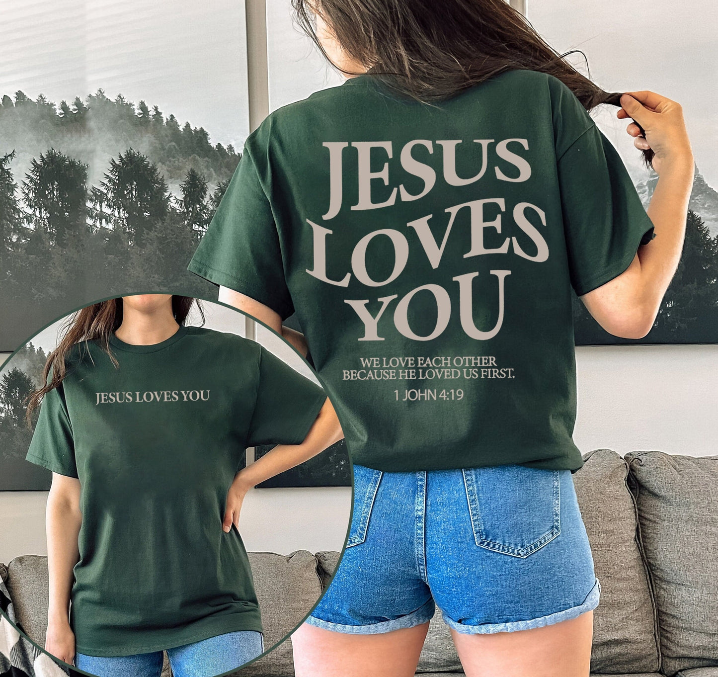 Jesus Loves You Shirt, Christian Shirt, Jesus Shirt, Bible Verse Shirt