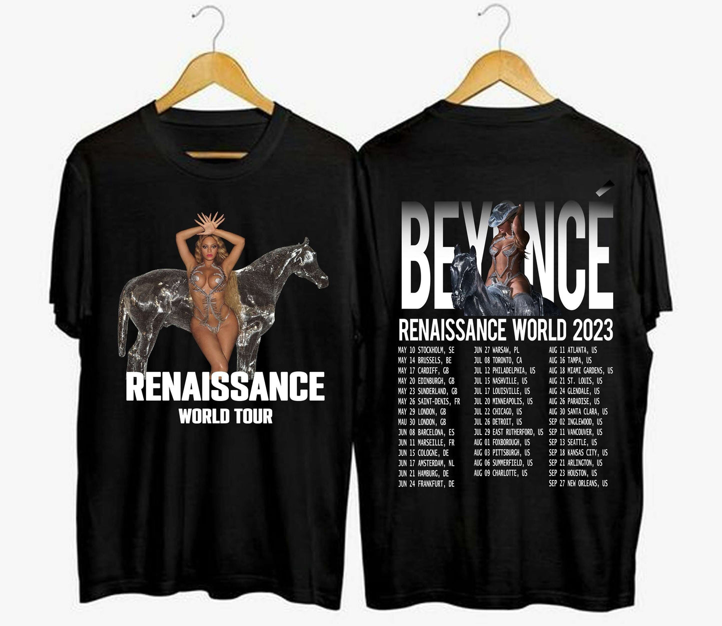Beyonce Renaissance World Tour 2023 Two Sides Shirt,Vintage Music Tour Shirt