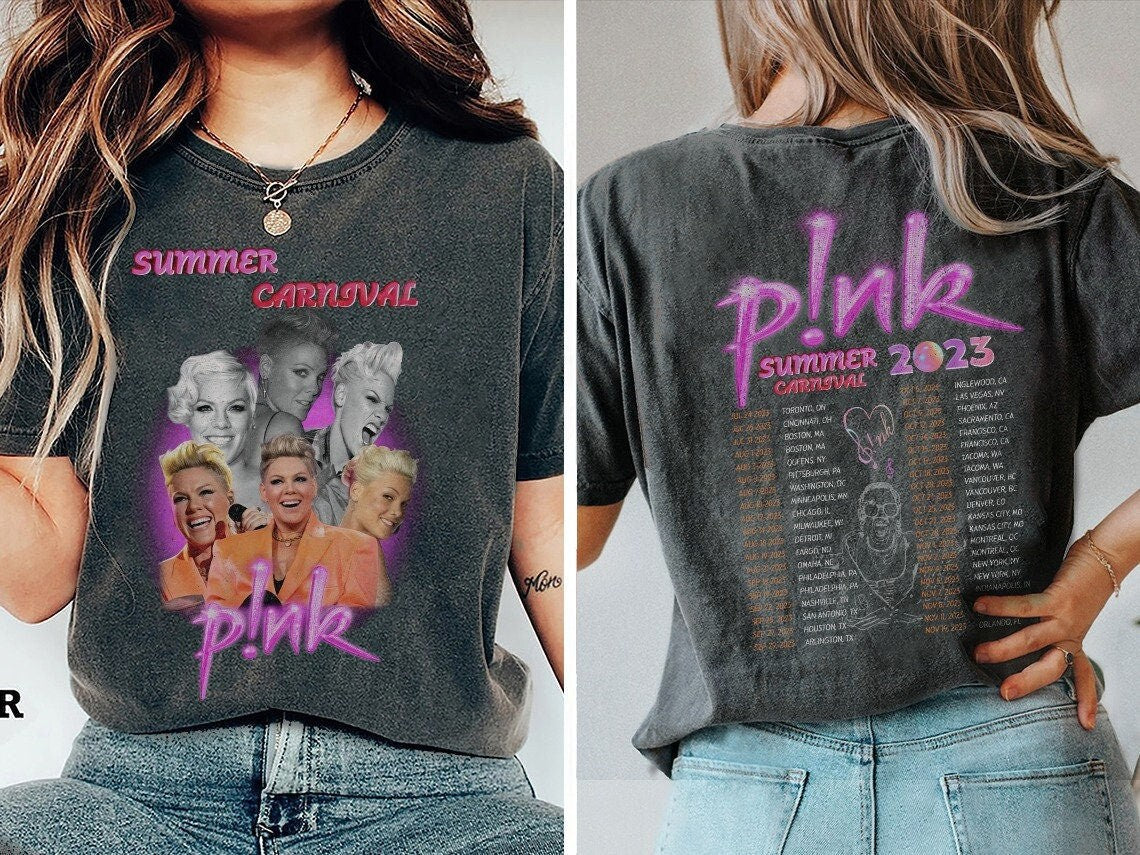 Pink Tour Shirt, Pink Summer Carnival 2023 Tour T Shirt
