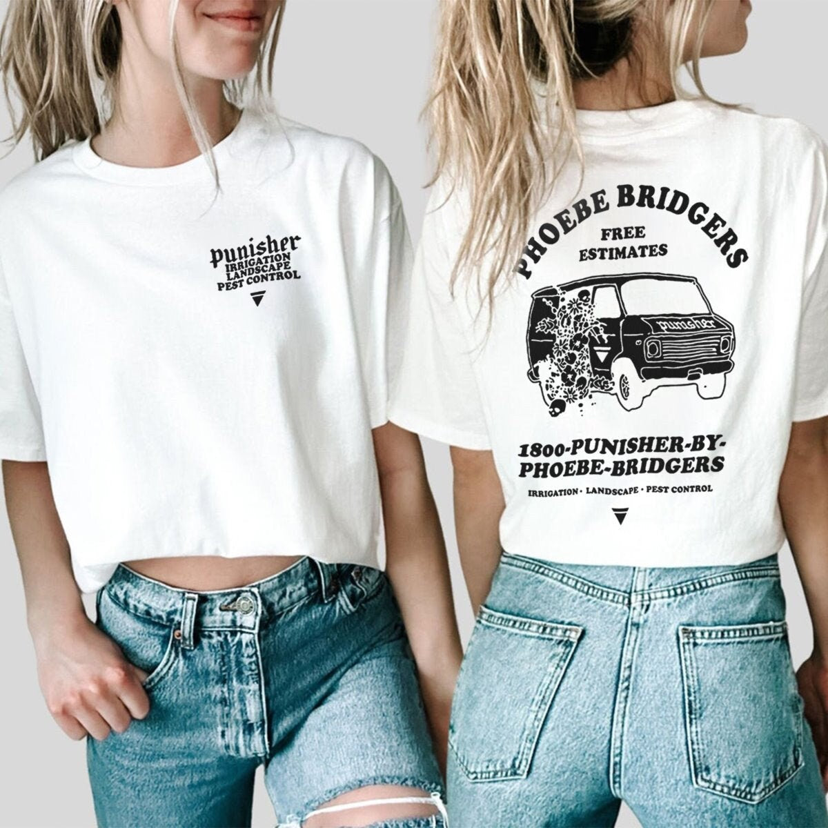 Aesthetic Phoebe Bridger Punisher shirt