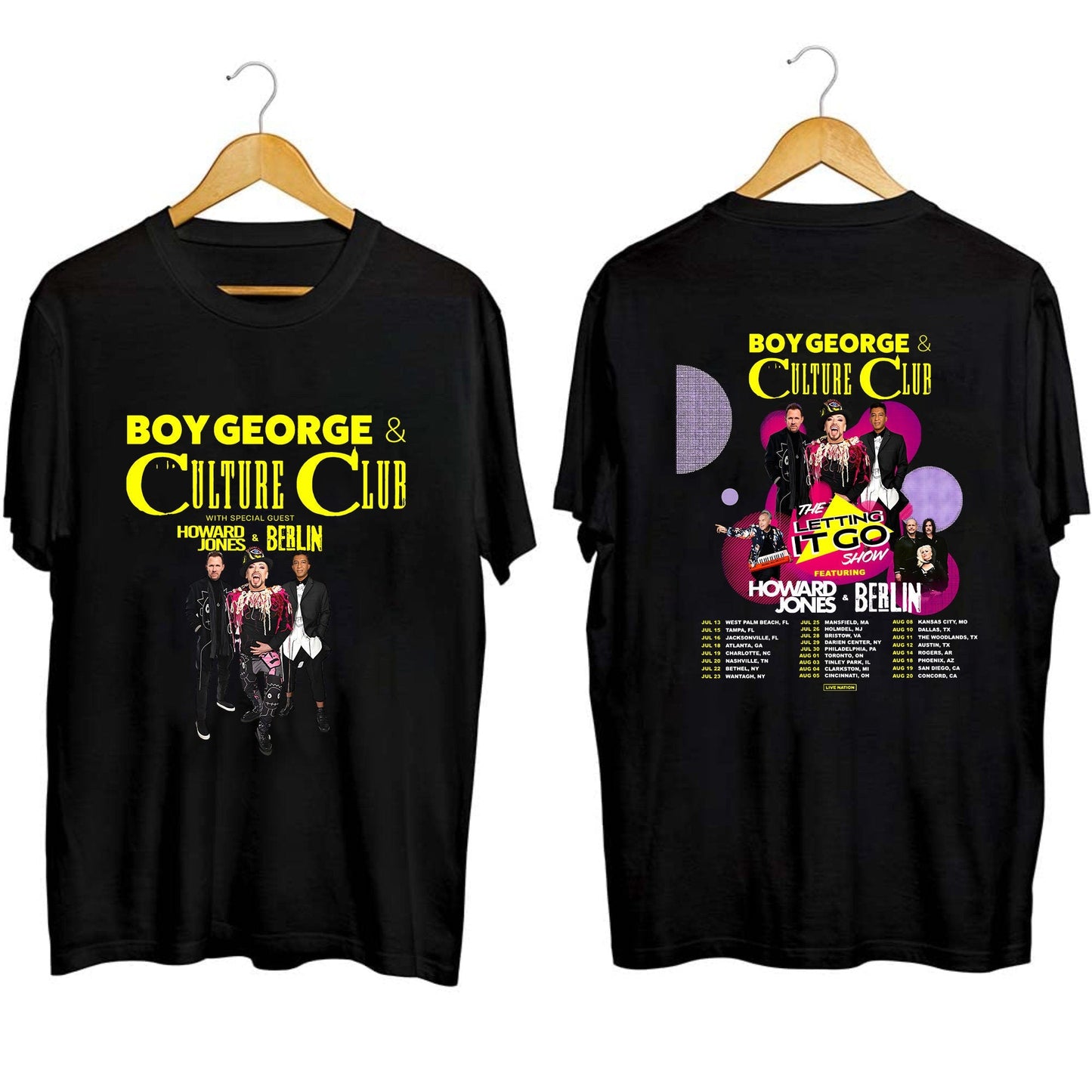Boy George With Culture Club, Howard Jones 2023 Tour Shirt