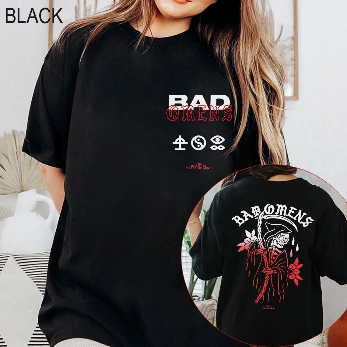 Bad Omens Shirt, Fade Reaper Bad Omens T-shirt, The Concrete Forever Tour 2023 Shirt