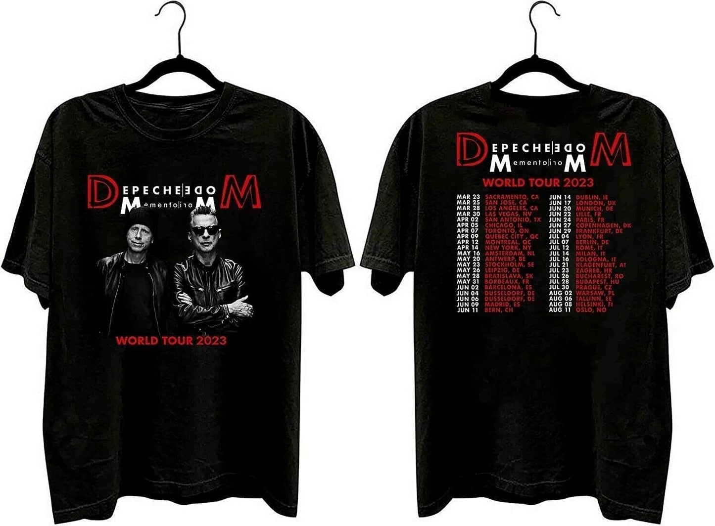 Depeche Mode Memento Mori World Tour 2023 Tshirt, Depeche Mode Tour 2023 Tshirt