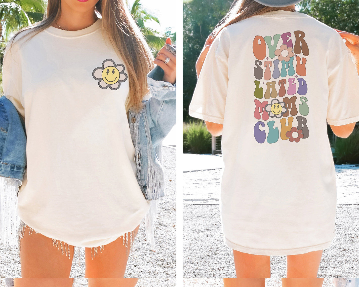 Color, Overstimulated Moms Club Shirt, Overstimulate Mom T-shirts, Funny Mom Shirt, Moms Club Tee