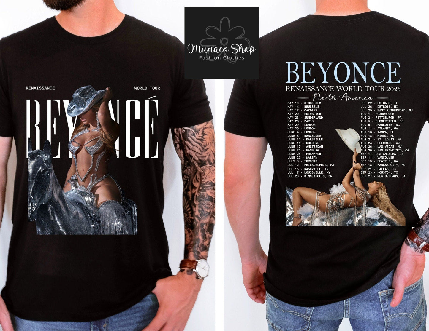 Beyonc Renaissance World Tour 2023 2sides Shirt, Beyonc Renaissance Shirt
