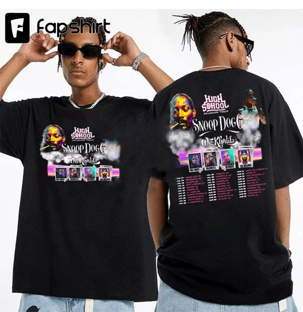 2 Sides High School Reunion 2023 Shirt, Snoop Dogg Wiz Khalifa Shirt