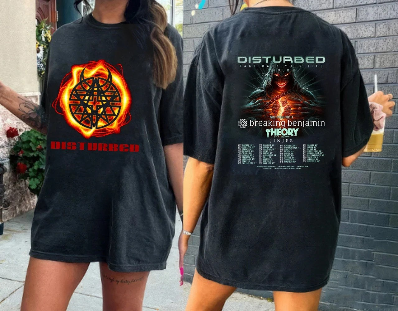 Take Back Your Life Tour Shirt, Disturbed Band Fan Shirt, Disturbed World Tour 2023
