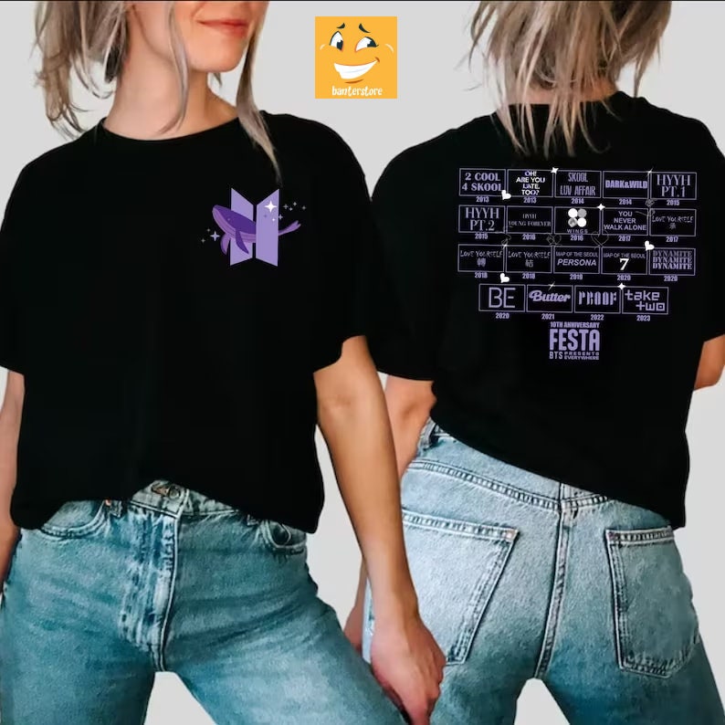 BTS FESTA 2023 10th Anniversary Shirt, Bangtan Album T-Shirt