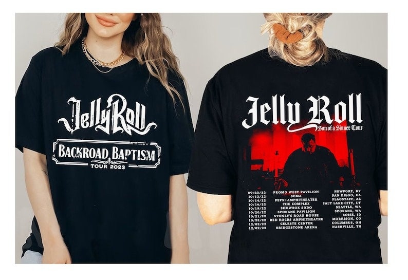 Jelly Roll Backroad Baptism Tour T-Shirt, Son Of A Sinner Shirt