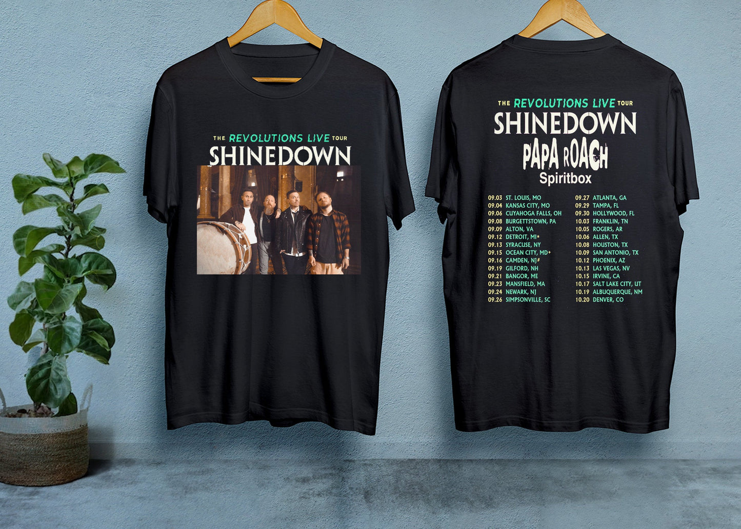 shine down 2023 The Revolutions Live Tour Shirt