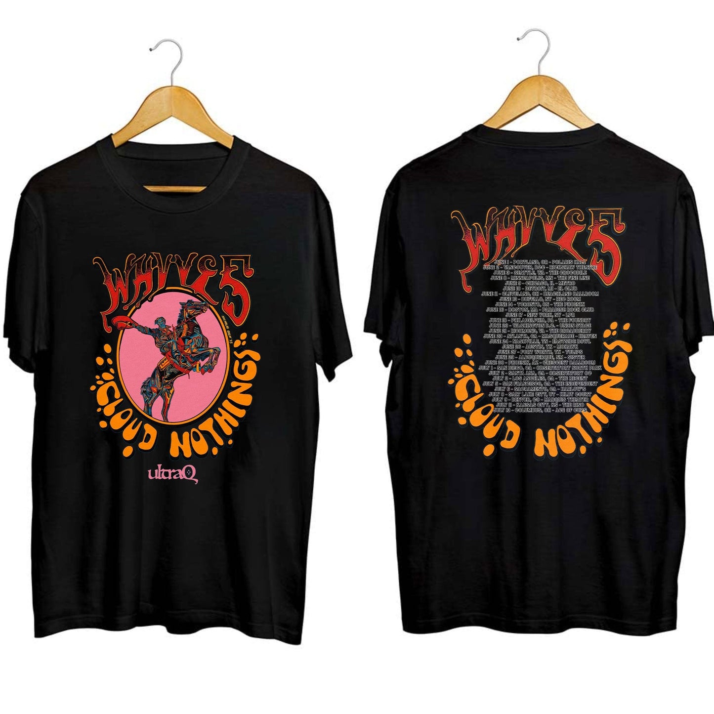 Cloud Nothings & Wavves 2023 Tour T-Shirt