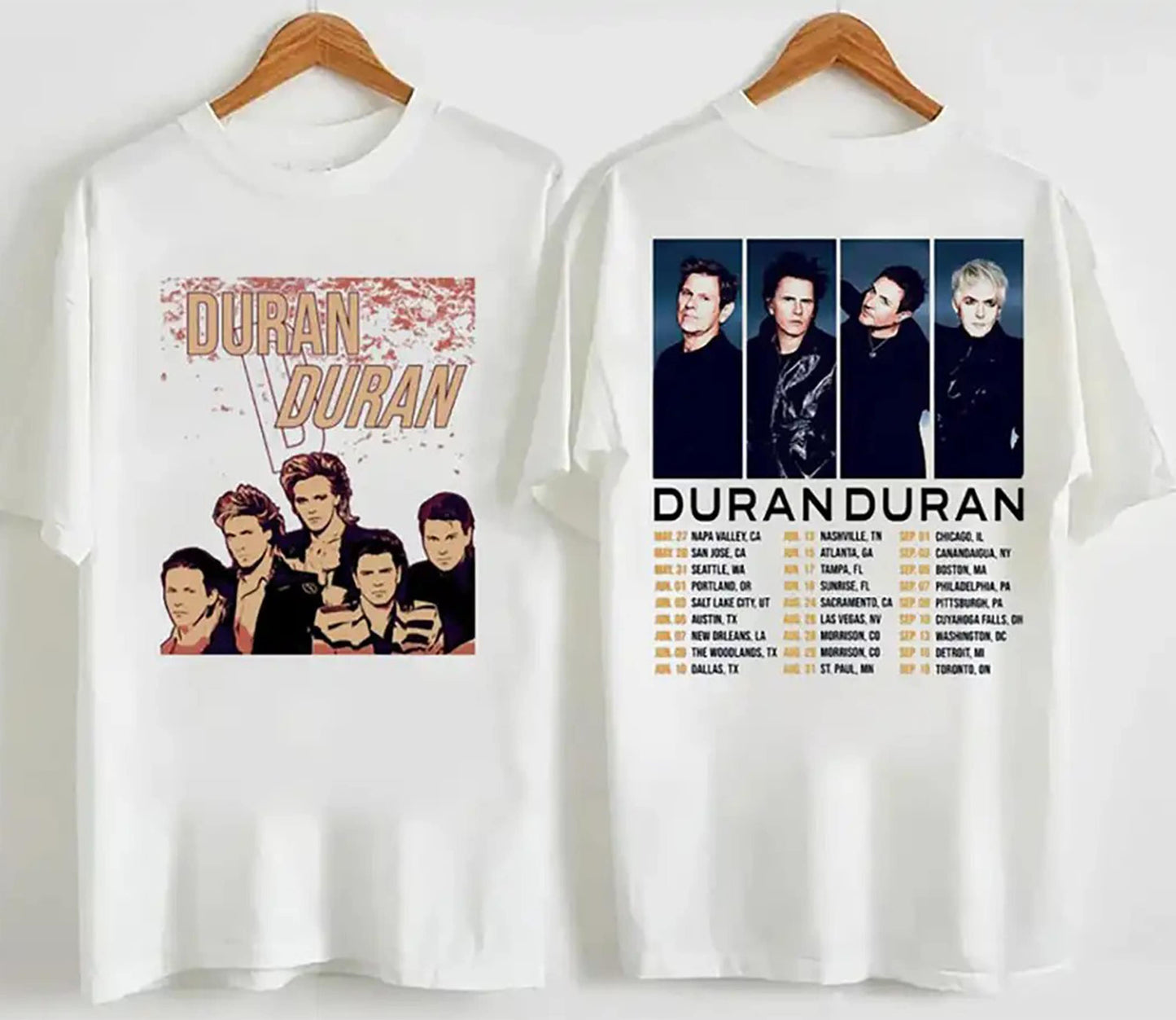 Duran Duran Future Past 2023 Tour T-Shirt, North American Tour Shirt