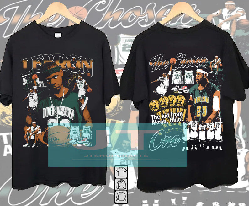 Vintage 90s Graphic Style Chosen One LeBron T-Shirt