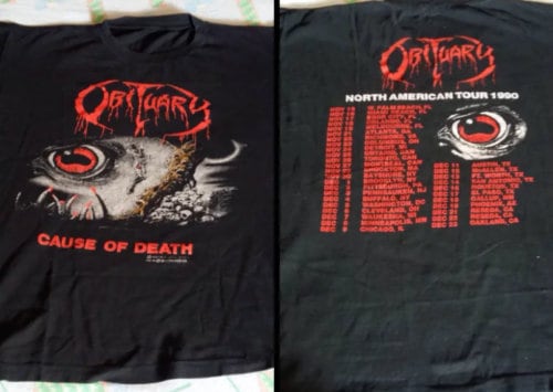 Vintage 1990 For Fan Obituary Band Shirt, Obituary Band Shirt