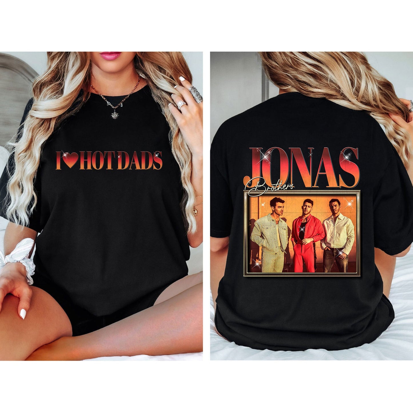 Jonas Brothers Vintage Shirt, Jonas Five Albums One Night Tour Shirt