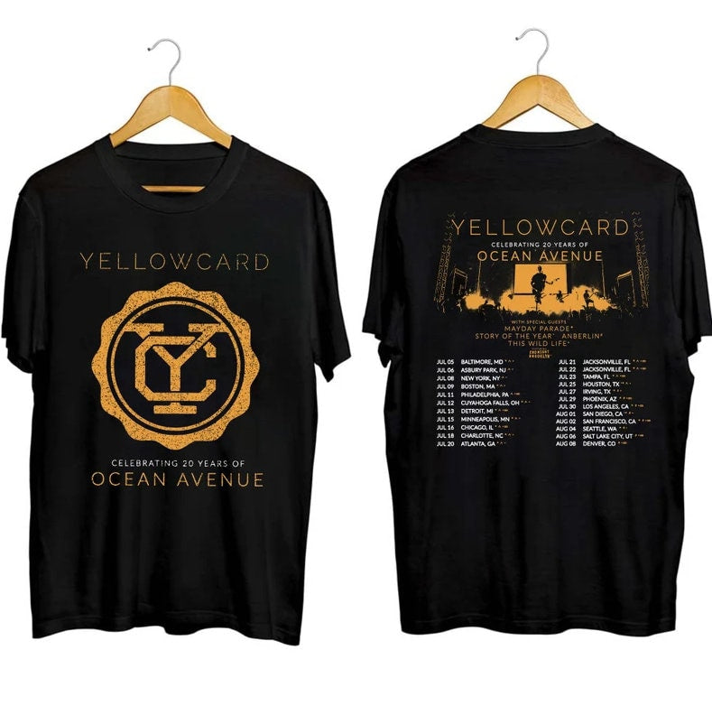 Yellowcard 2023 Tour Shirt, Ocean