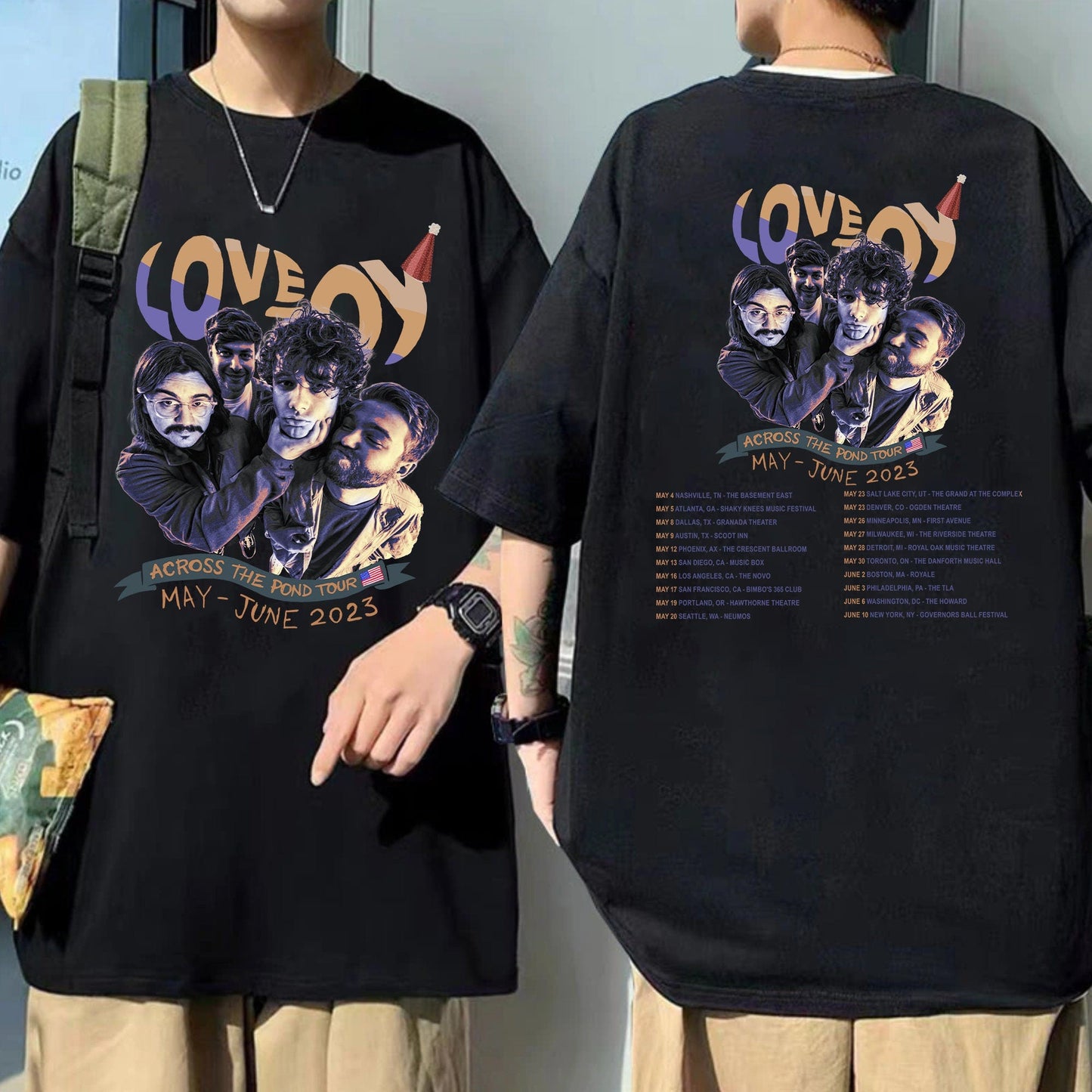 Lovejoy 2023 Tour Shirt For Fan, Across The Pond Tour 2023 Shirt