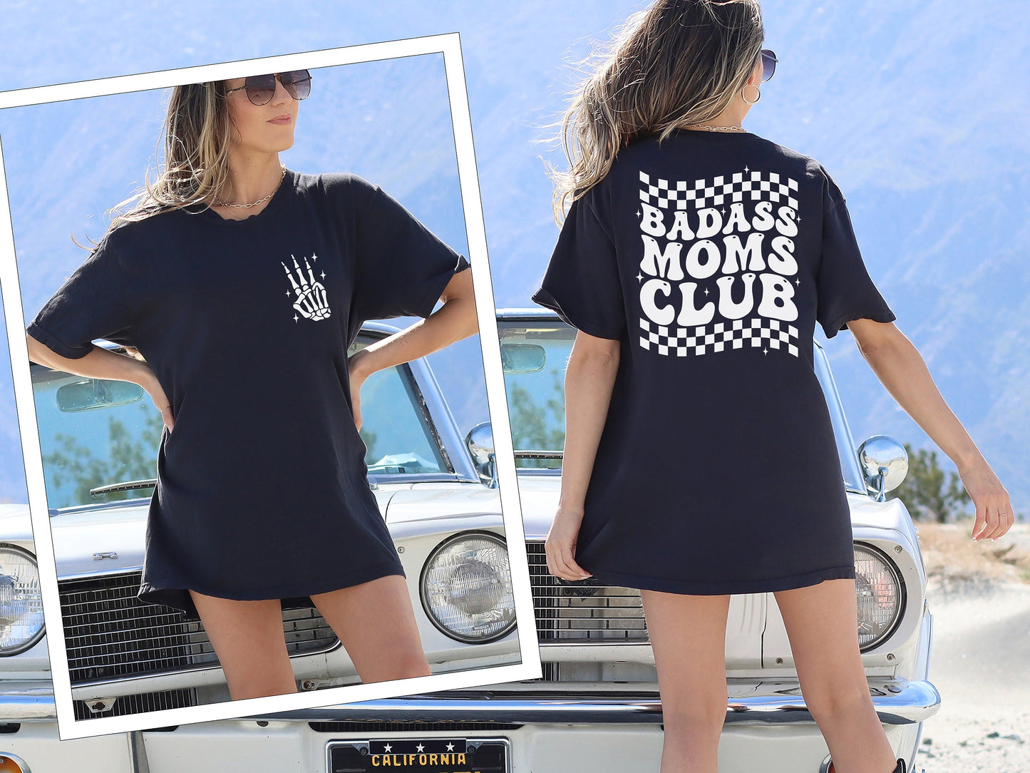 Two-Sided Badass Moms Club Shirt, Mom Life Shirt