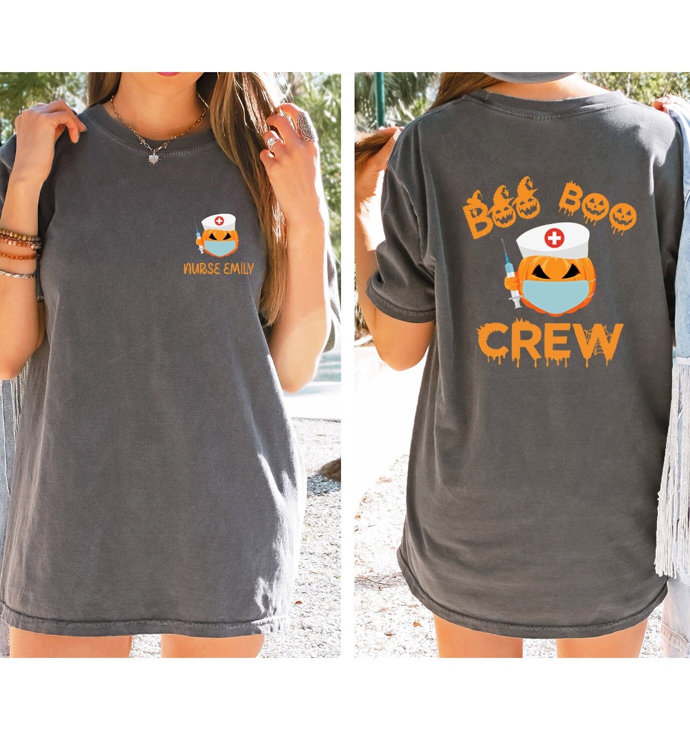 Boo Boo Crew Nurse Halloween Shirt, Nurse Ghost Shirt, Scary Vibes