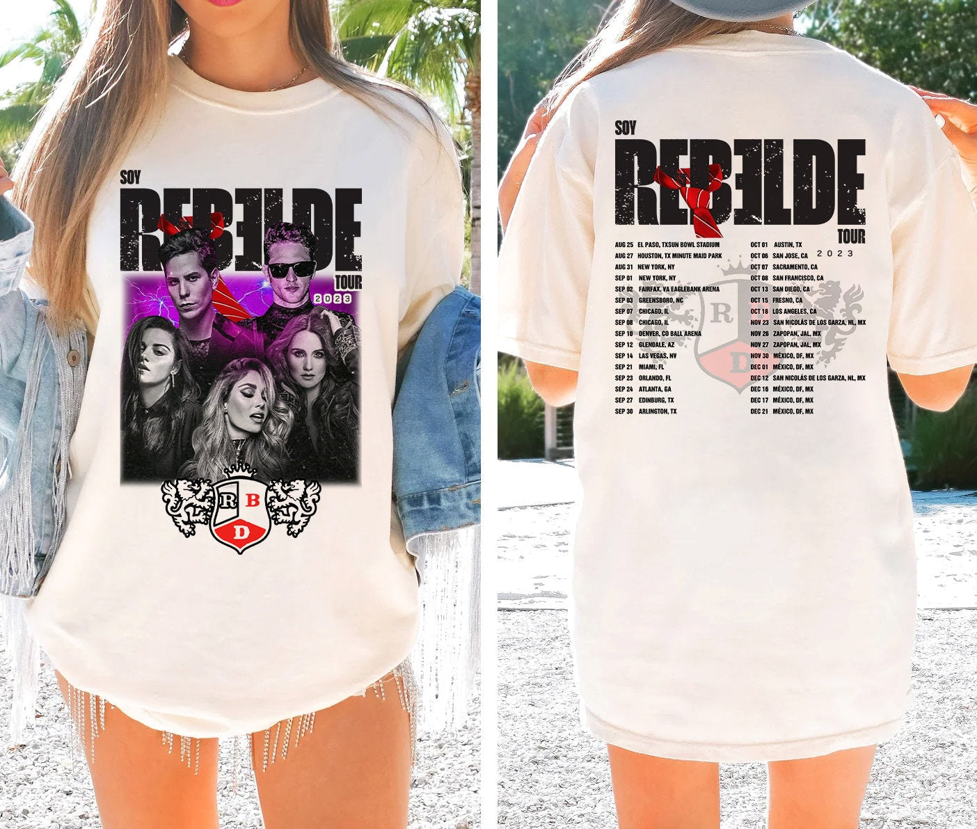 2 Sides Soy Rebelde Tour 2023 Shirt, Rebelde Tour Shirt 2023, RBD Touring Shirt