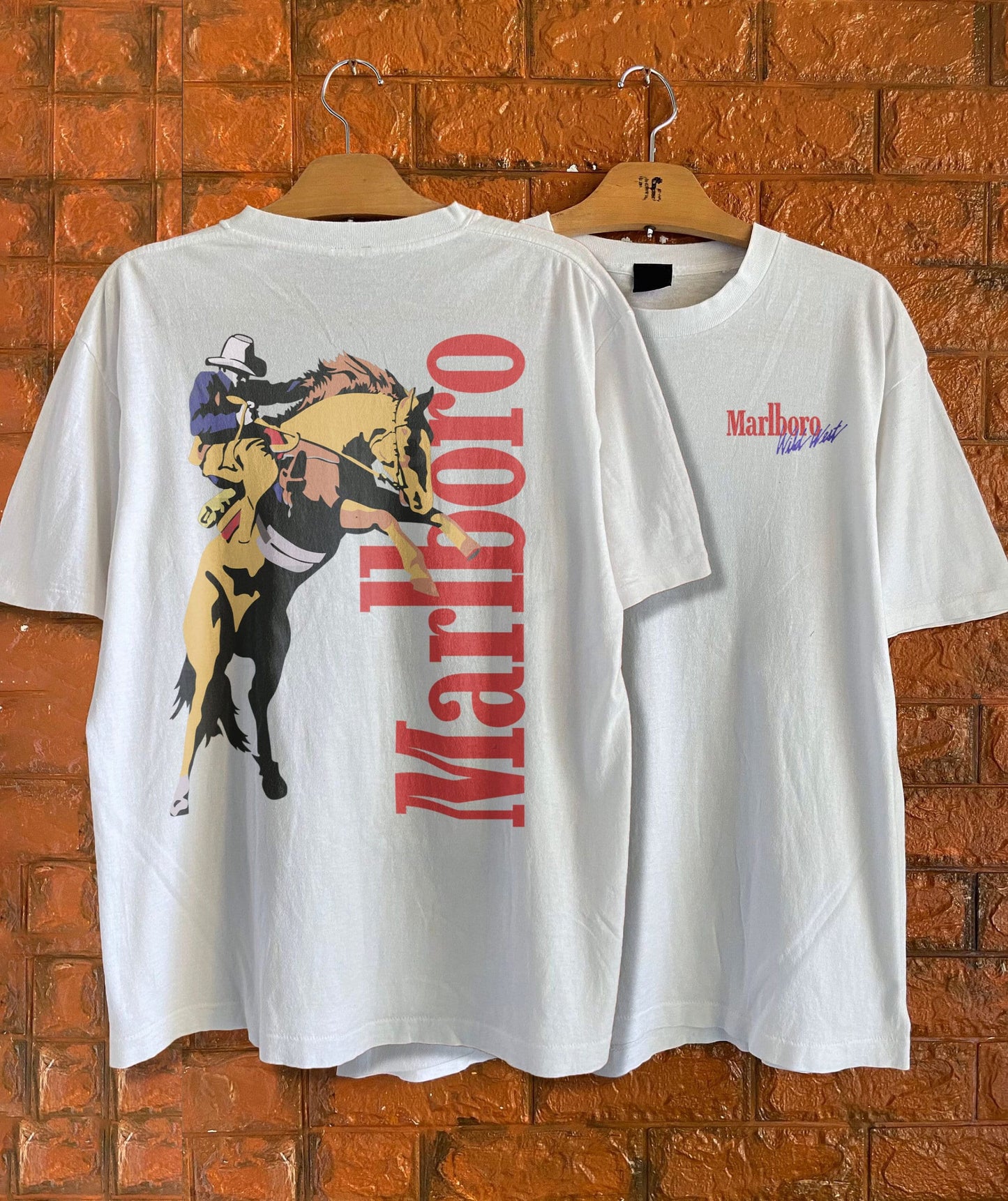 Marlboro Cowboy Shirt, Vintage Marlboro Cowboy Wild West Shirt