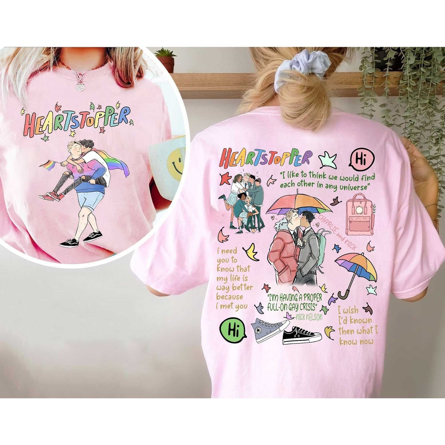 Heartstopper Shirt, Nick And Charlie Shirt, Heartstopper Leaves Shirt, LGBTQ Pride Shirt, Heartstopper Merch Shirt