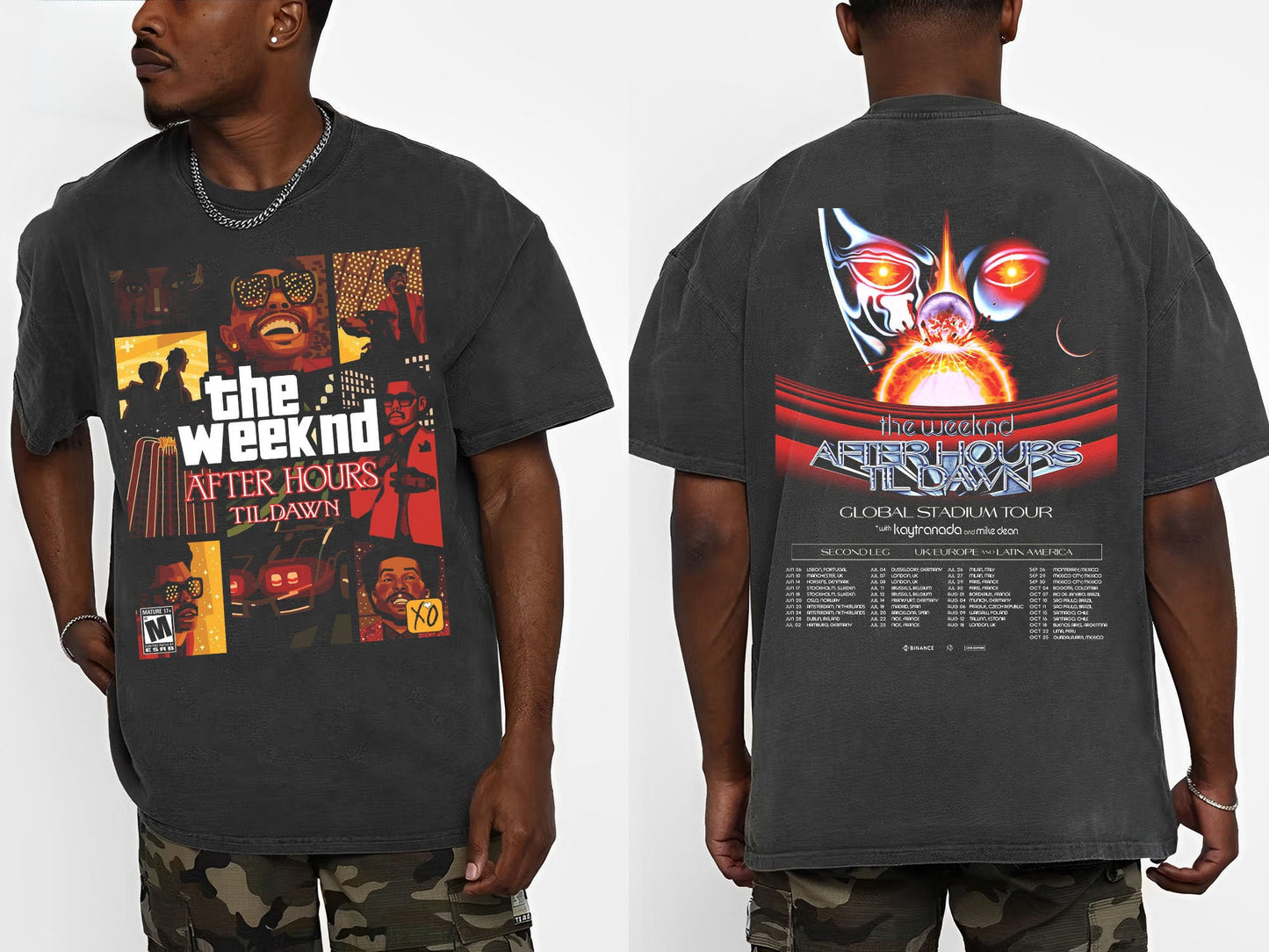 Weeknds Two Sides Shirt, Weeknds After Hours