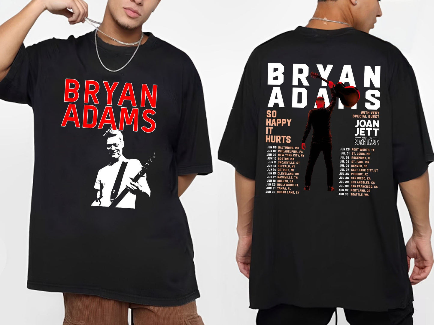Vintage Bryan Adams T-Shirt, So Happy Hurts Tour