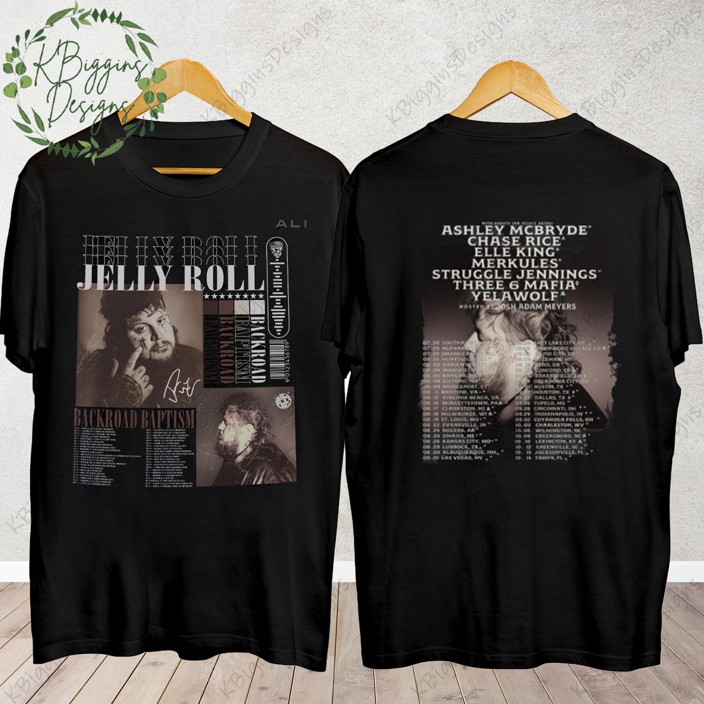 Jelly Roll 2023 Tour Shirt, Jelly Roll Backroad Baptism 2023 Tour