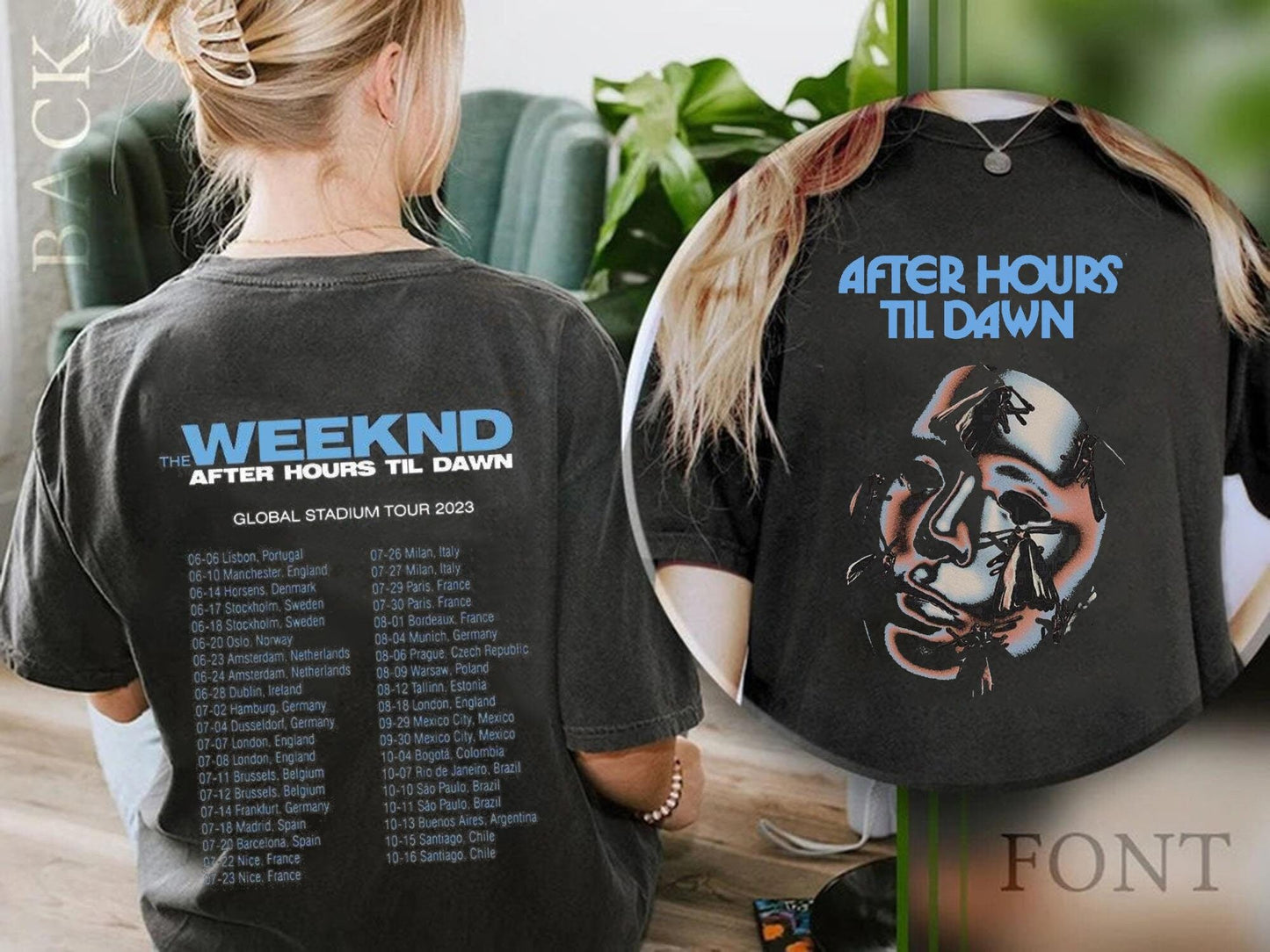 Weeknds After Hours Til Dawn Tour 2023 T-Shirt