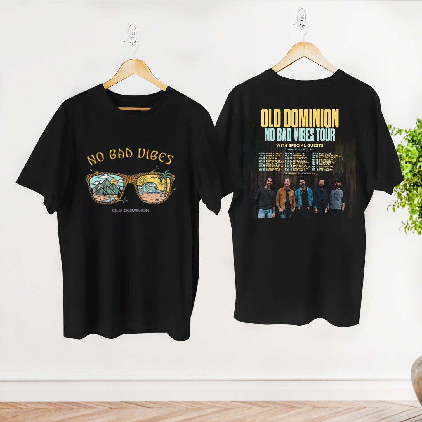 Old Dominion Tour 2023 Dates Shirt, Old Dominion No Bad Vibes