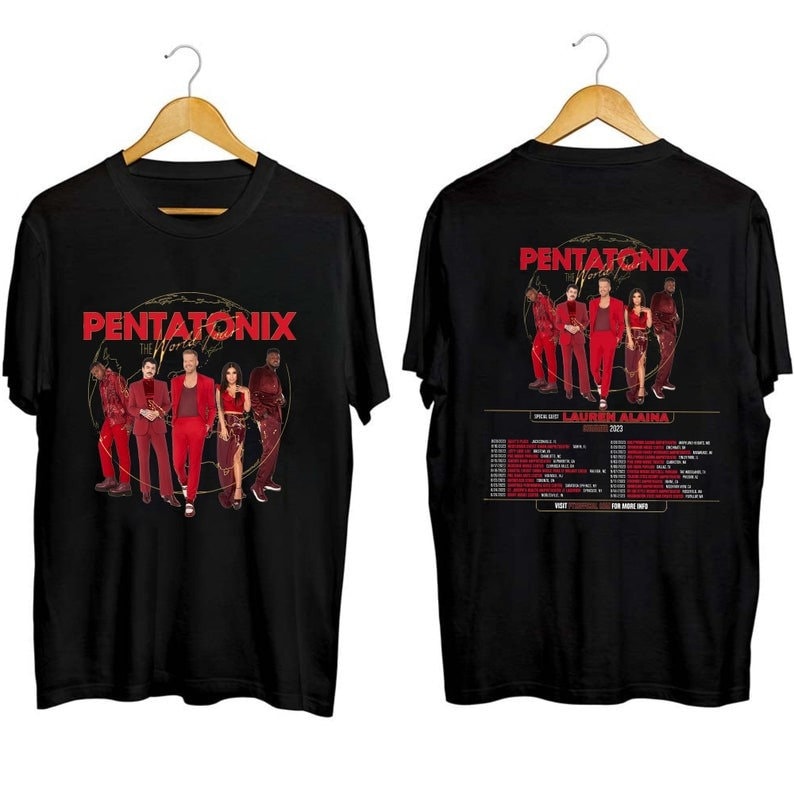 Pentatonix The World Tour Summer 2023 Shirt, Pentatonix 2023 Concert Shirt