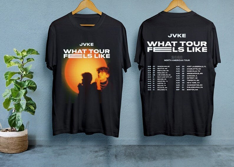 What Tour Feels Like JVKE 2023 Tour Shirt, JVKE 2023 Tour Merch