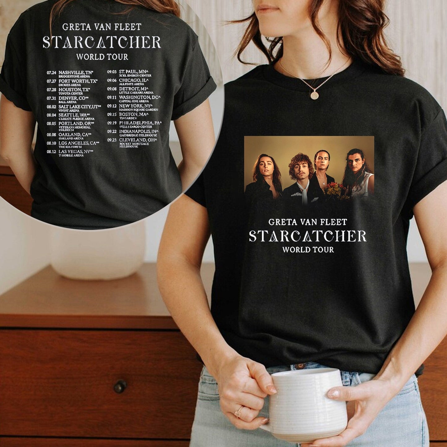 Greta Van Fleet Concert Shirt, Starcatcher 2023 Tour Shirt, Greta Van Fleet Shirt