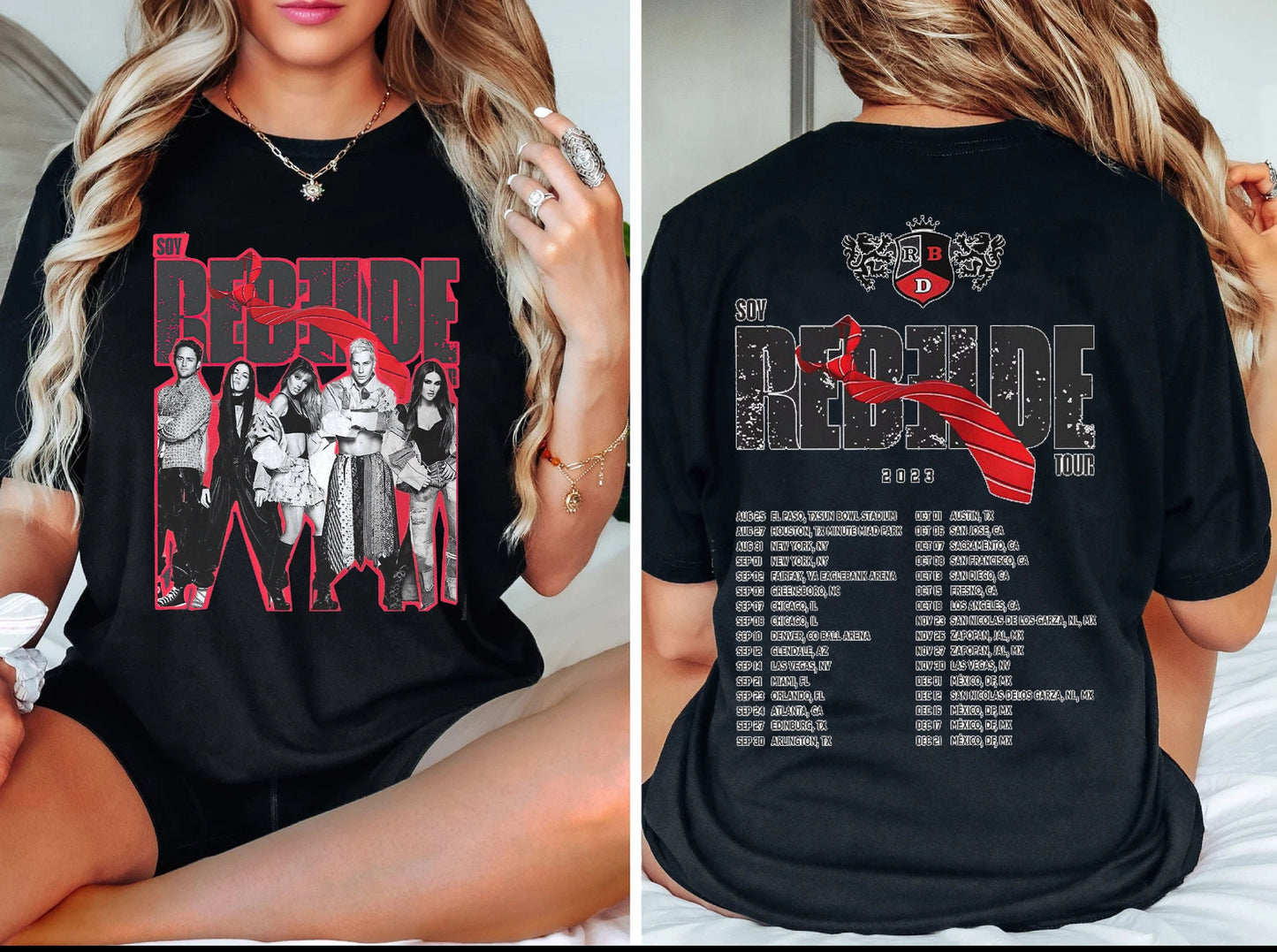 RBD Touring 2 sides Shirt, Vintage 90s Graphic Tee