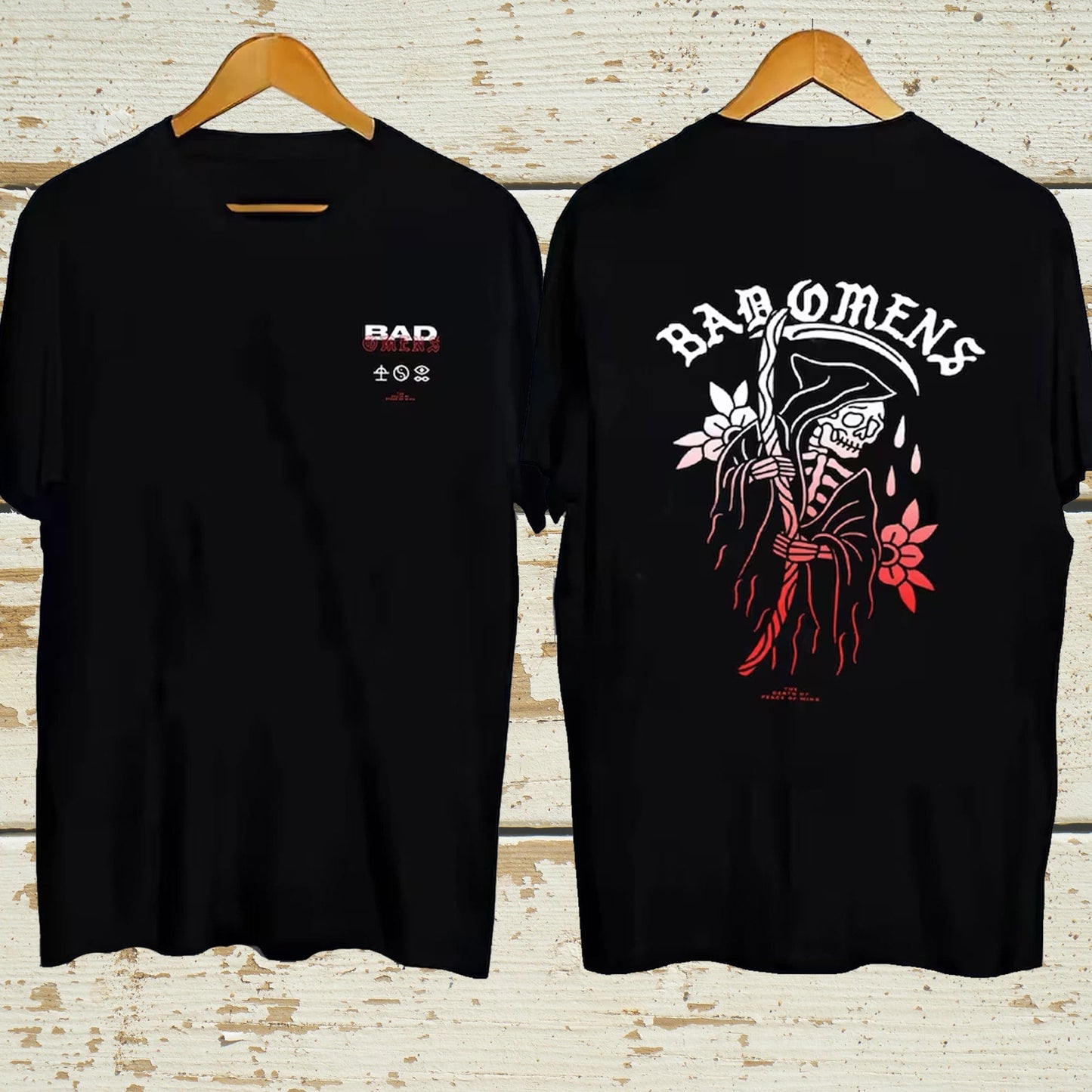 Fade Reaper Bad Omens Shirt, Fade Reaper Shirt, Band Track List Shirt, 2023 Tour Shirt
