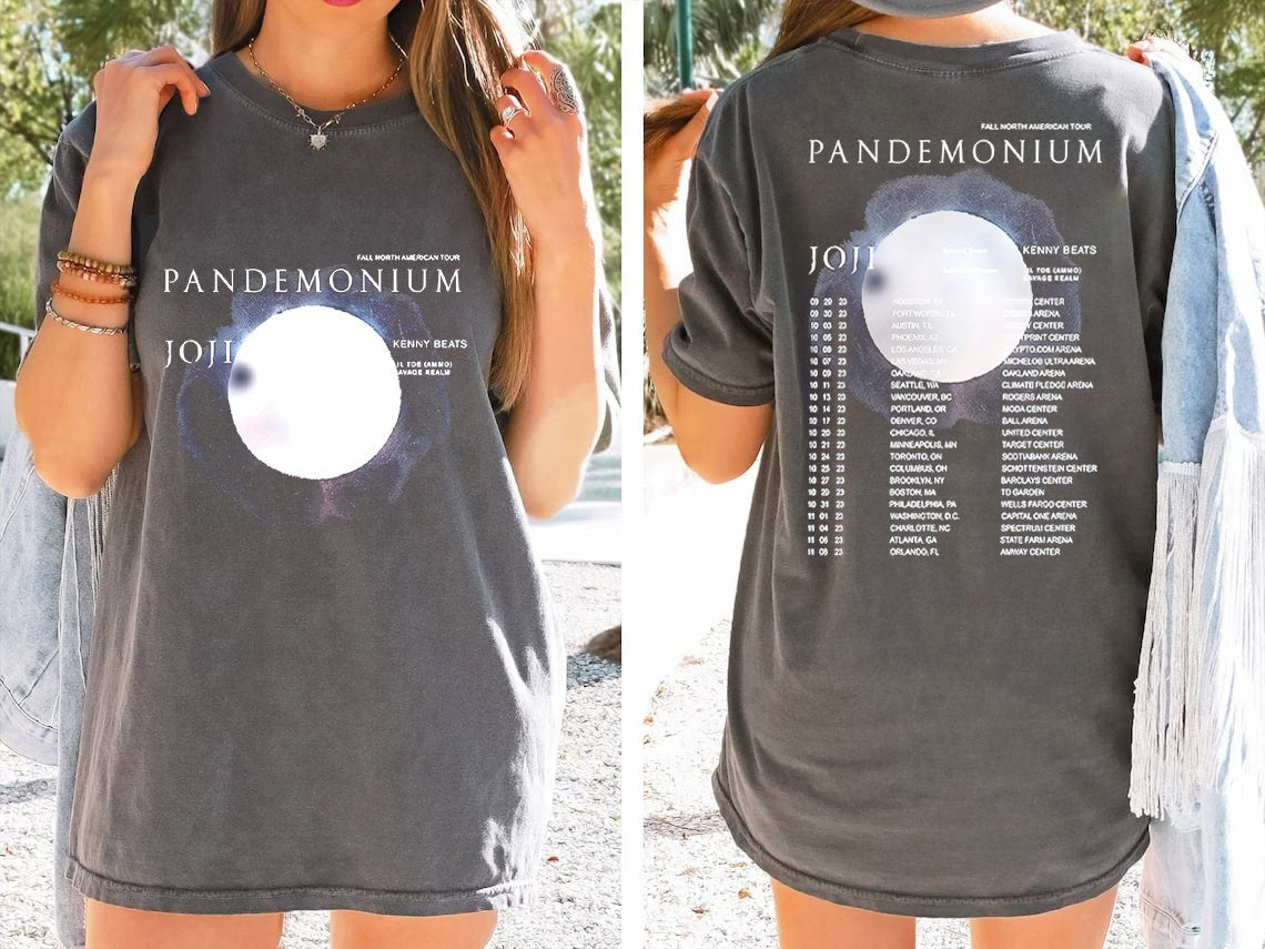 Color Joji Pandemonium Tour 2023 Shirt, Joji 2023 Concert Shirt
