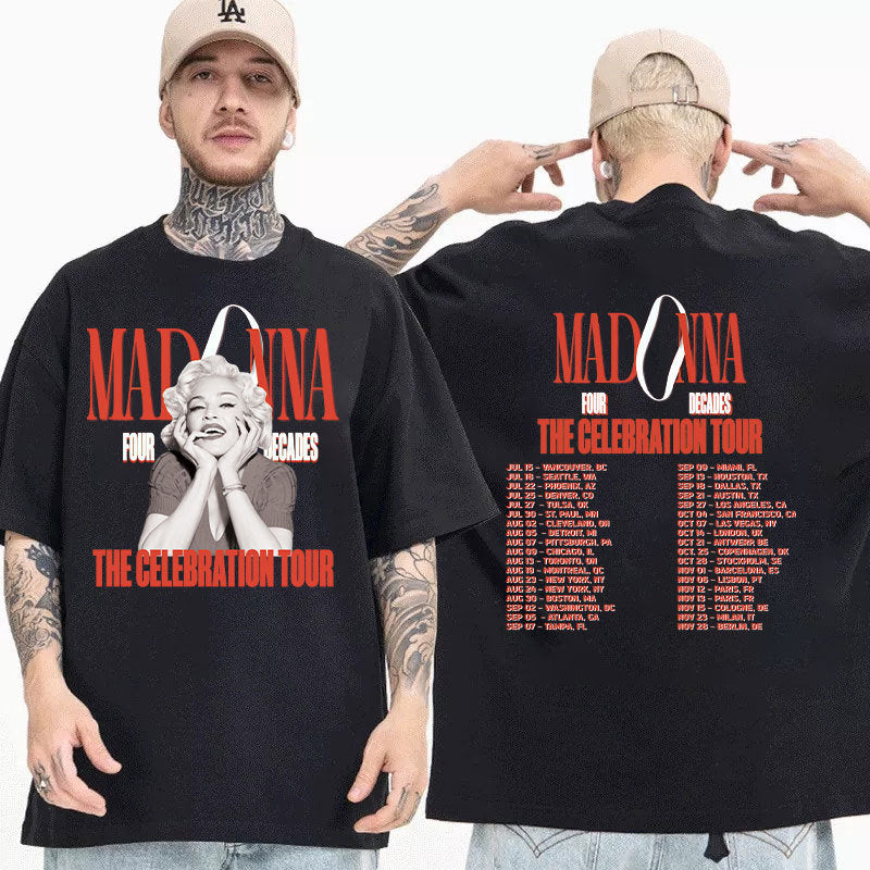 The Celebration Tour Concert 2023 Shirt, Madonna Four Decades Tour Shirt
