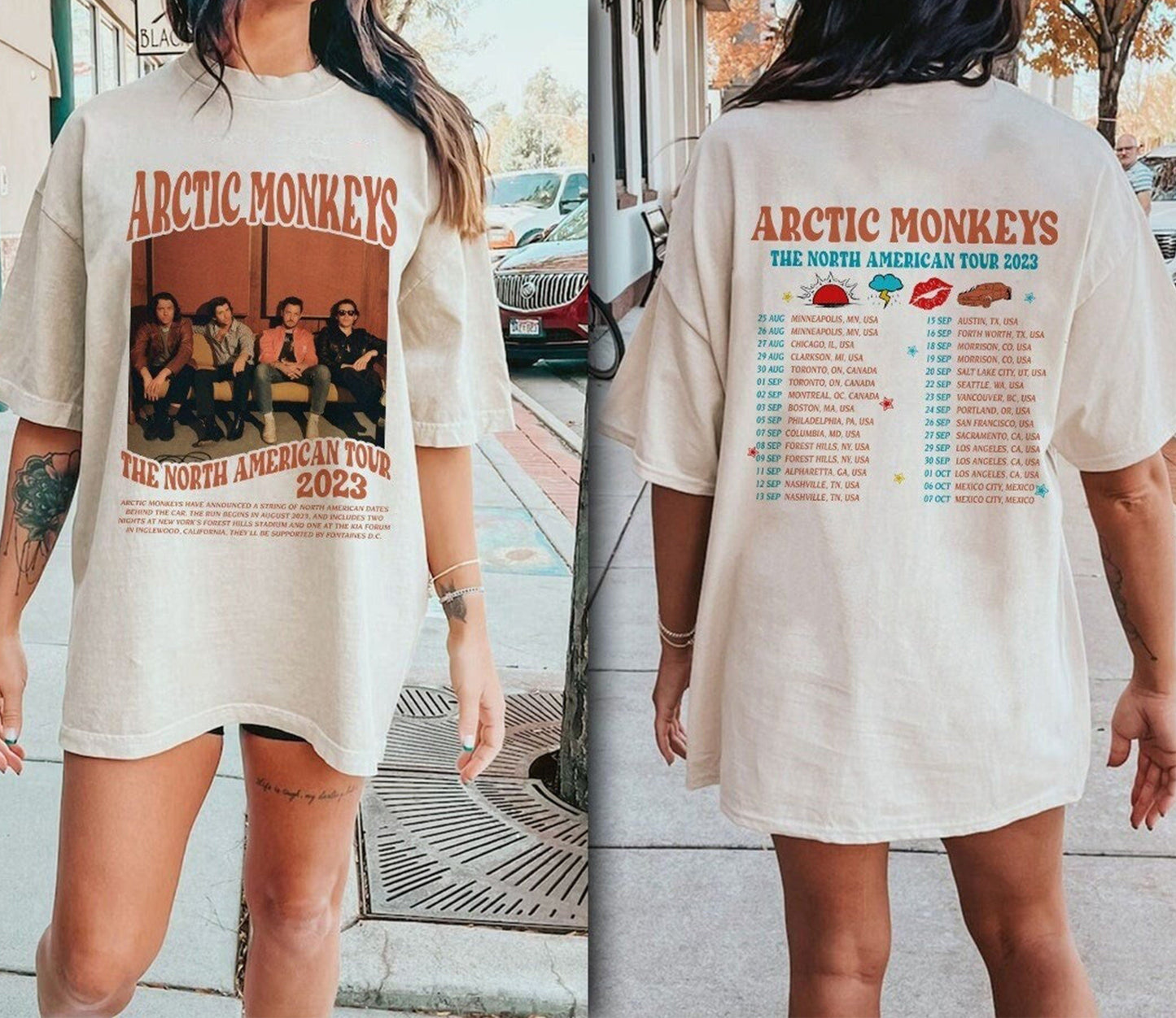 Arctic Monkeys North American Tour 2023 T-Shirt, Arctic Monkeys Shirt