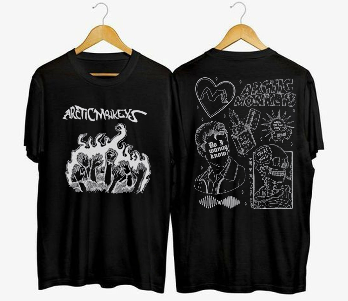 2023 Arctic Monkeys North American Tour 2 Sides T-Shirt, Arctic Monkeys Tour 2023 T-Shirt