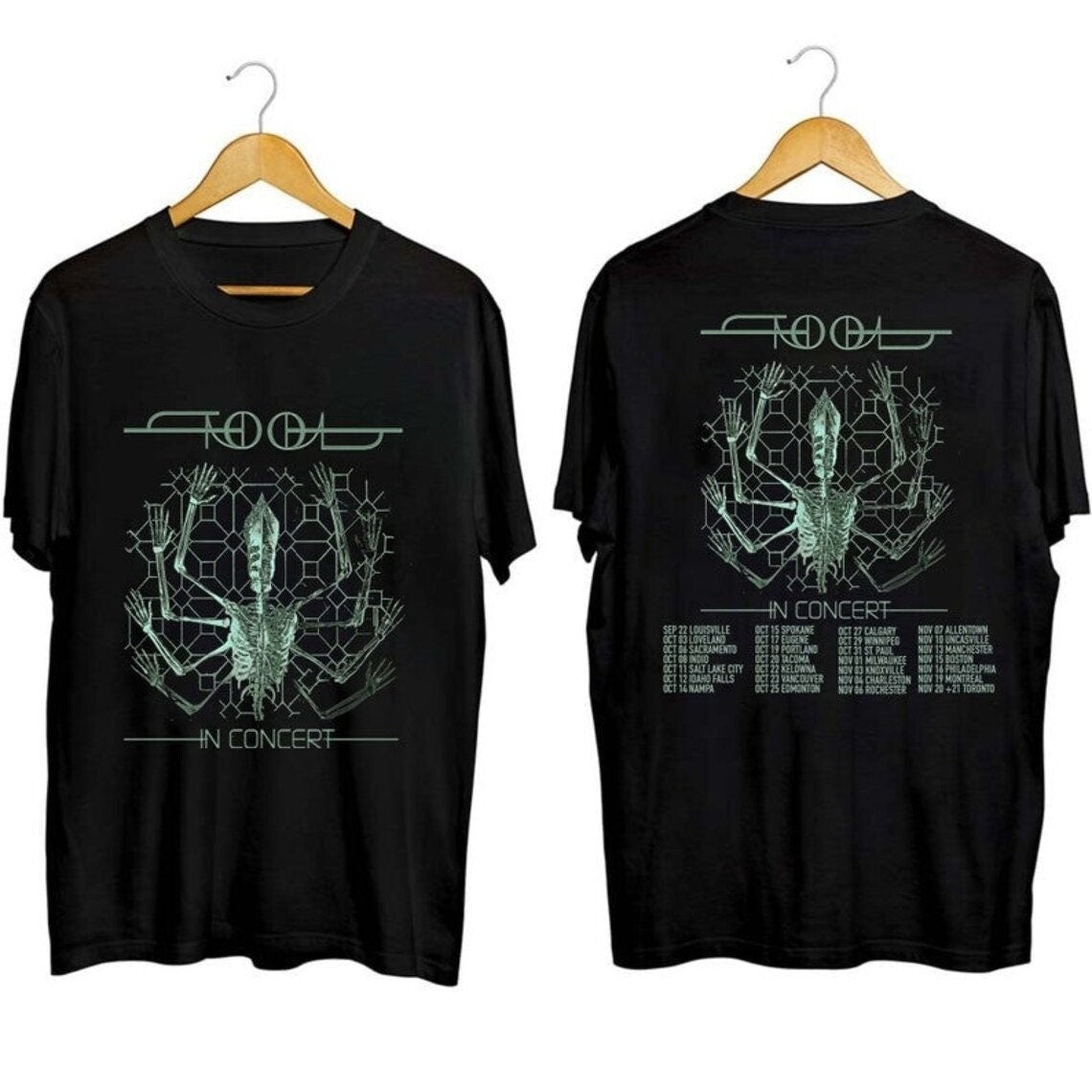 Tool World Tour 2023 2Sides Shirt,Tool Band Shirt, Rock Metal Black shirt