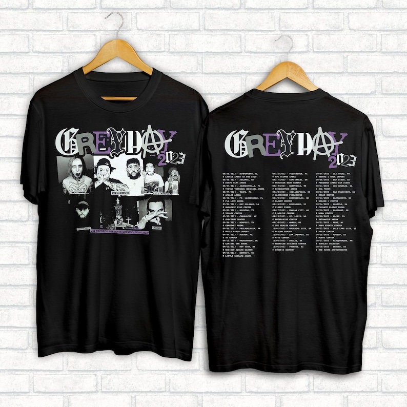 Grey Day Tour 2023 Concert Shirt - Music Event